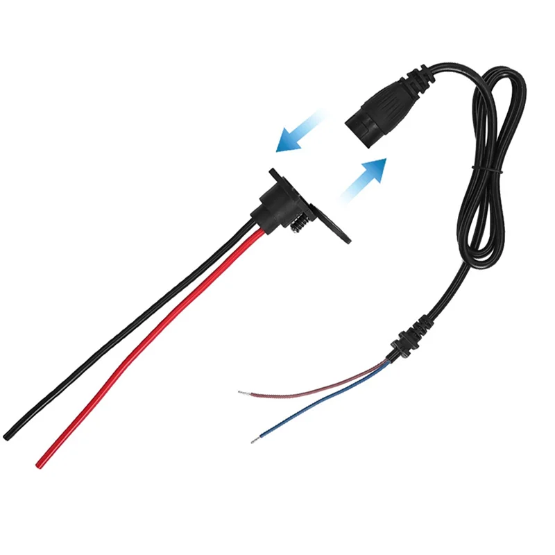 

3-контактный разъем для зарядки ABVE-E-Bikes, штекер и гнездо для электрических скутеров, интерфейсный кабель для электронных велосипедов, порт для зарядки из ПВХ, доступ