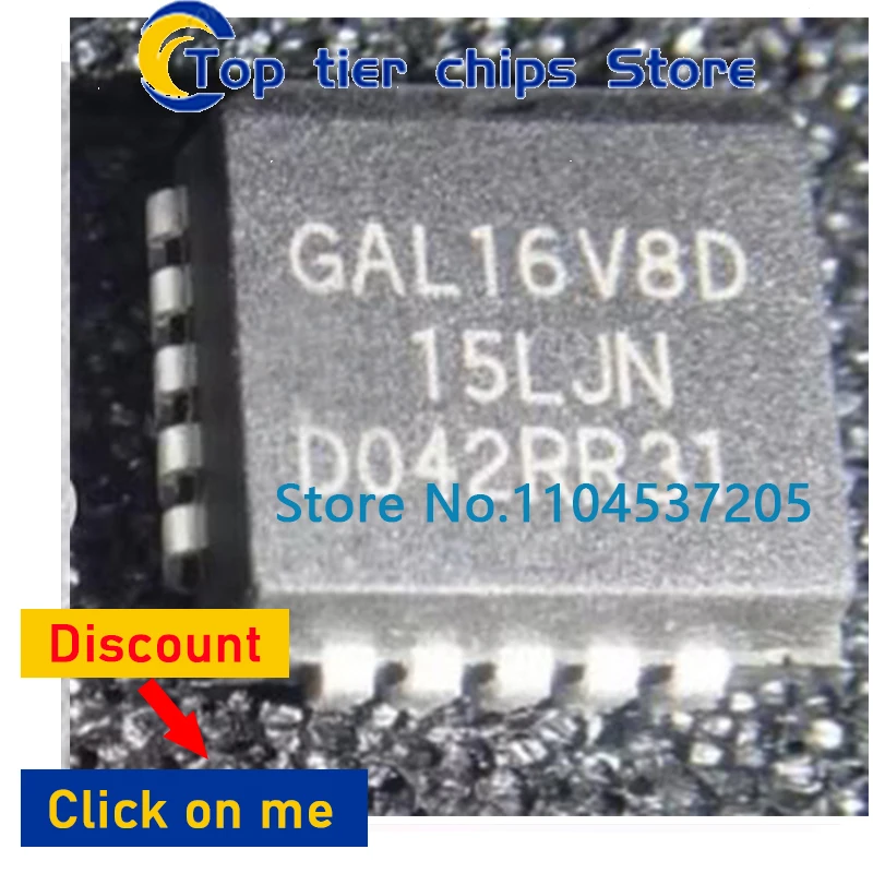 1 ~ 10 Uds GAL16V8 GAL16V8D-15LJN 15LJN GAL16V8D-10LJ GAL16V8D PLCC-20 GAL16V8-10LVC GAL16V8-10 GAL16V8 PLCC-20