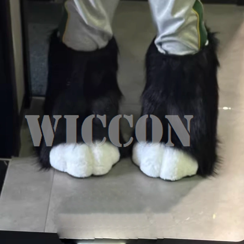 Fursuit Pootjes Kigurumi Harige Cosplay Handschoenen Decors Dier Cosplay Handschoen Schoenen Laarzen Draagbare Feest Originele Roleplay Accessoires