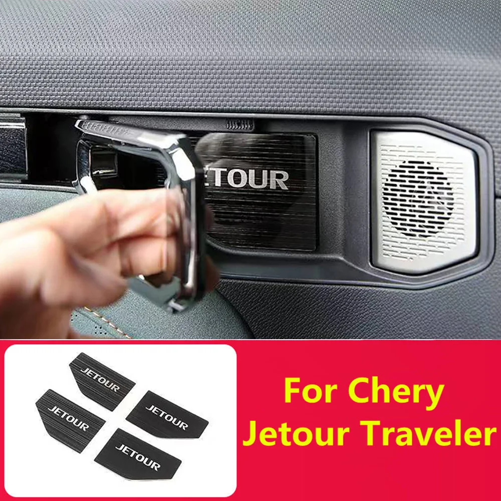 

Car Stickers Spare Parts for Interior Accsesories Sticker For Chery Jetour Traveller T2 Inner Door Bowl Sequins