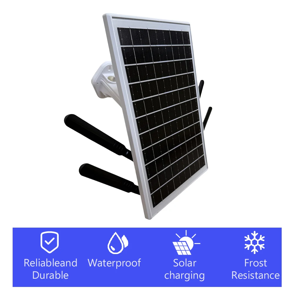 Solar Panel Powered 4G LTE WiFi Router with SIM Card Slot 4G LTE Modem Router WiFi Hotspot for Outdoor  Camera Phone PC