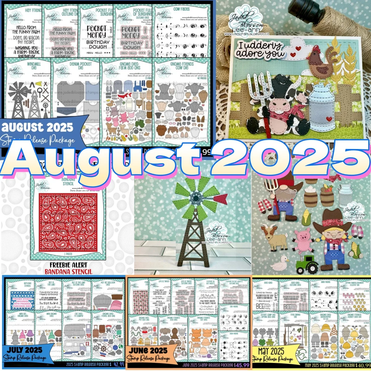 

2025 New Windmill Farm Add Ons Denim Pocket Metal Cutting Dies Cow Faces Clear Stamp Stencil for DIY Making Card Scrapbook Craft