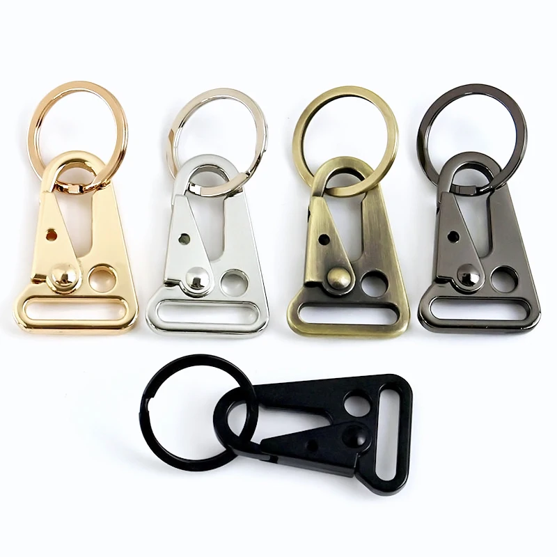 5Sets 25mm Metal Buckles Snap Hook O Ring Bag Strap Clasp Keychain Webbing Connection Buckle Carabiner Lanyard DIY Accessories