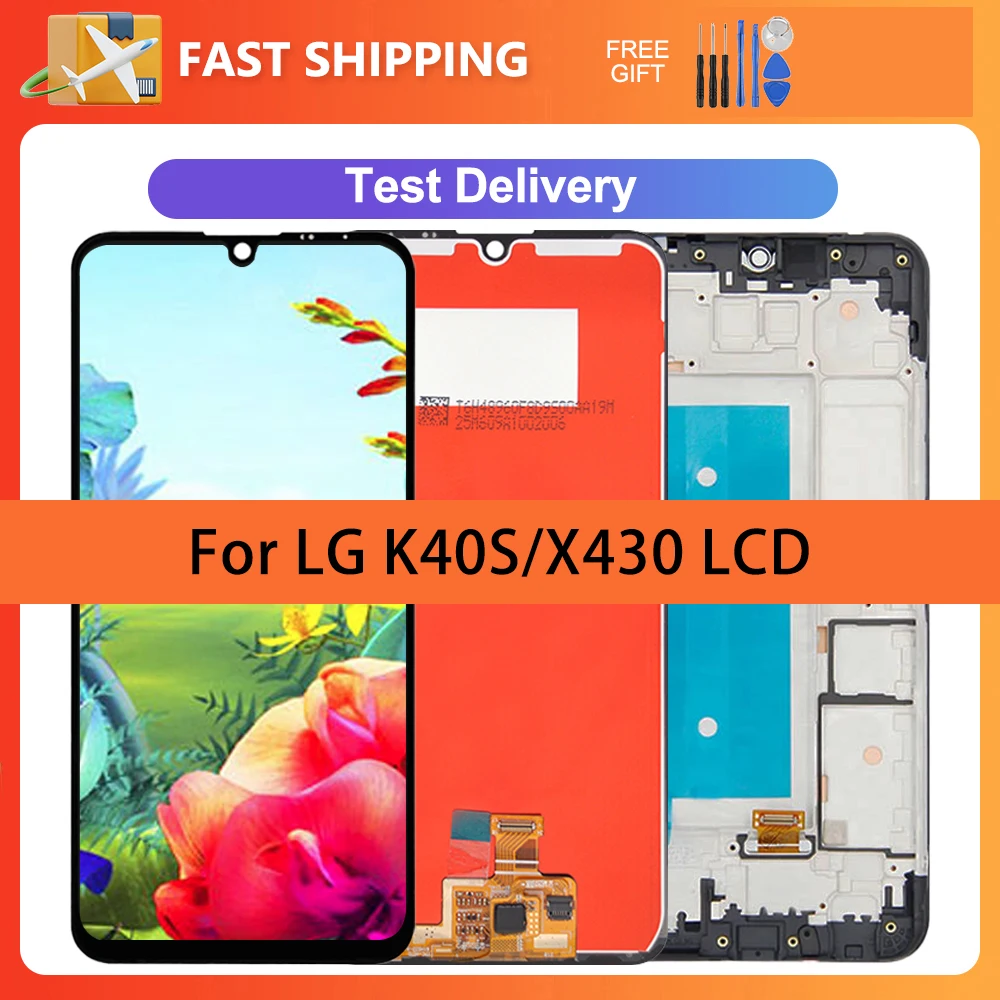 

6.1" LCD For LG K40S LCD X430 X430EMW Display With Frame Touch Screen Digitizer Assembly Replacement Accessory For LG K40S LCD