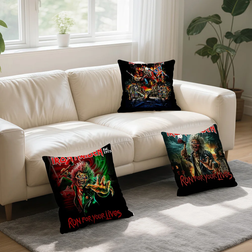 cushion cover Comfort Heavy Maiden Band I-Iron Style Sofa Chair Cushions For Living Metal Room Decor  Fashionable Gift