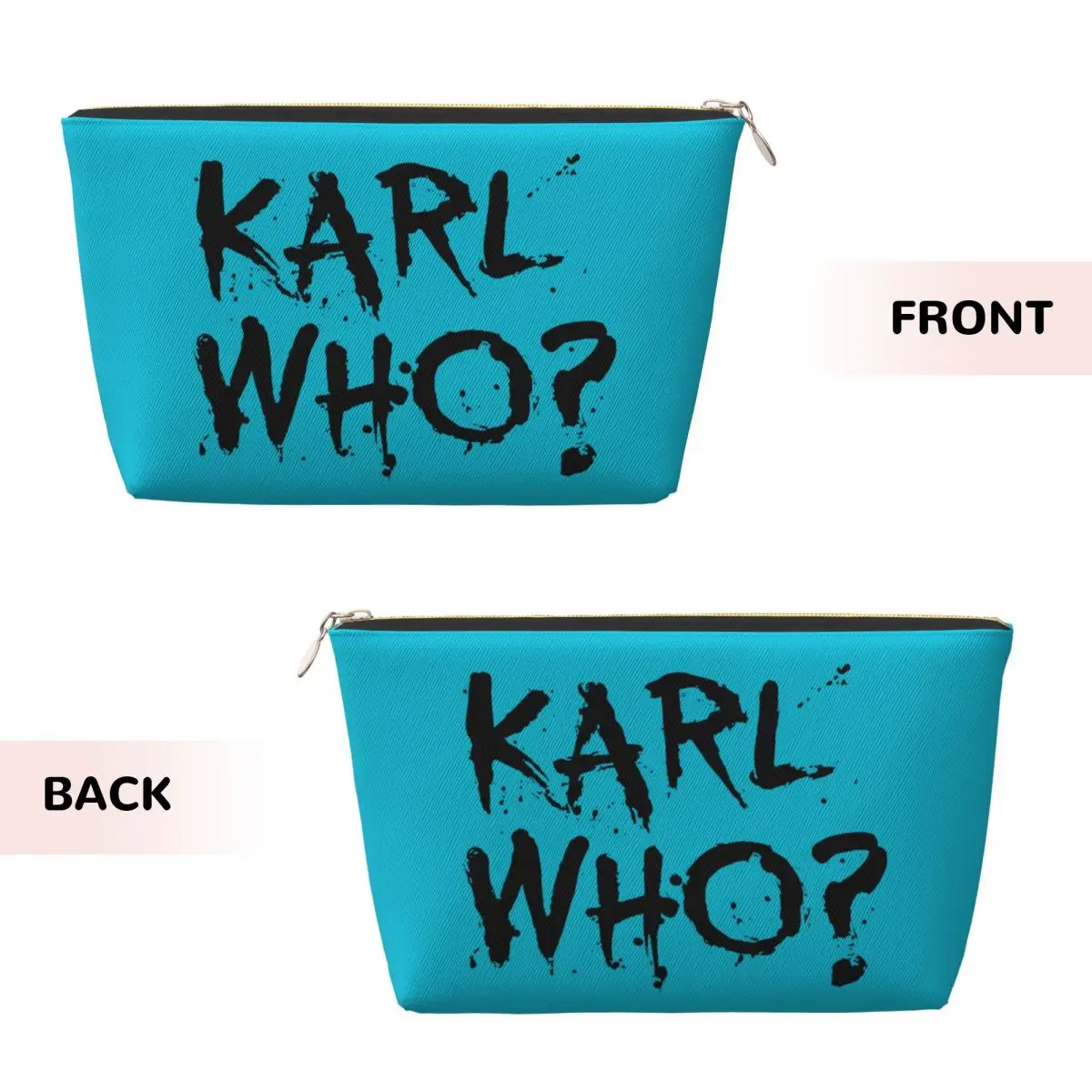 Custom Travel Karl Who Toiletry Bag Portable Cosmetic Makeup Organizer for Women Beauty Storage Dopp Kit Case