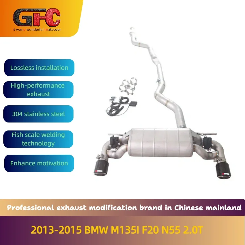 

GFC High-Performance Variable Valve Catback Exhaust System for 2013-2015 BMW M135I F20 N55 2.0T with Muffler And Tips