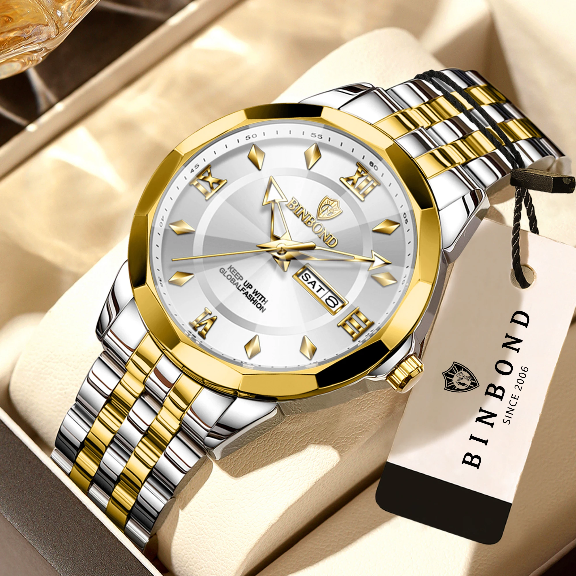 Men's Luxury Luminous Waterproof Quartz Wristwatch