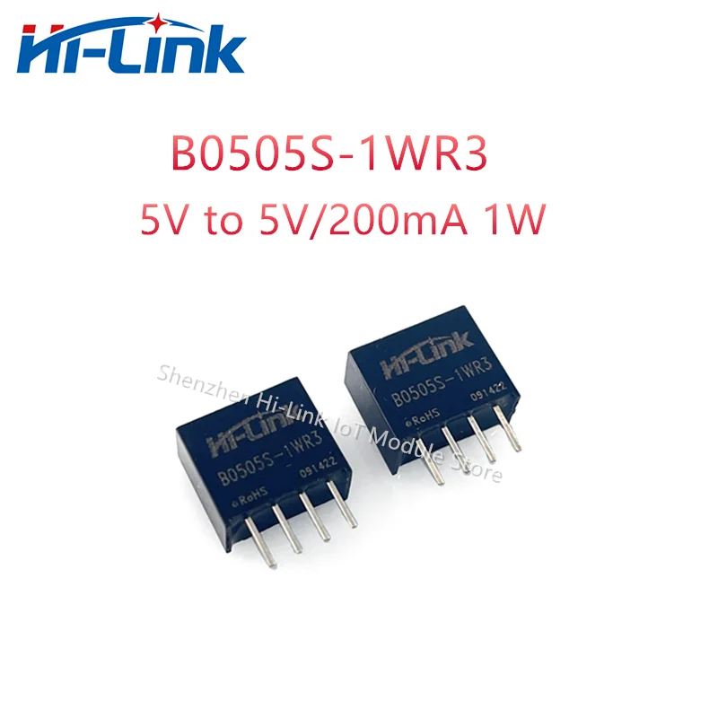 Hi-link DC/DC B0505S-1WR3 5V do 5V 1W izolacja o wysokiej wydajności Mini regulowana moc moduł konwertera inteligentnego gospodarstwa domowego