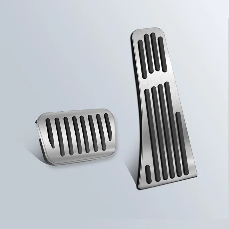 Silvery Car Brake Pedals Cover Non Slip Pads Interior Decoration Cover Accessories For BYD Sealion 7 Sea lion 07 2024 2025