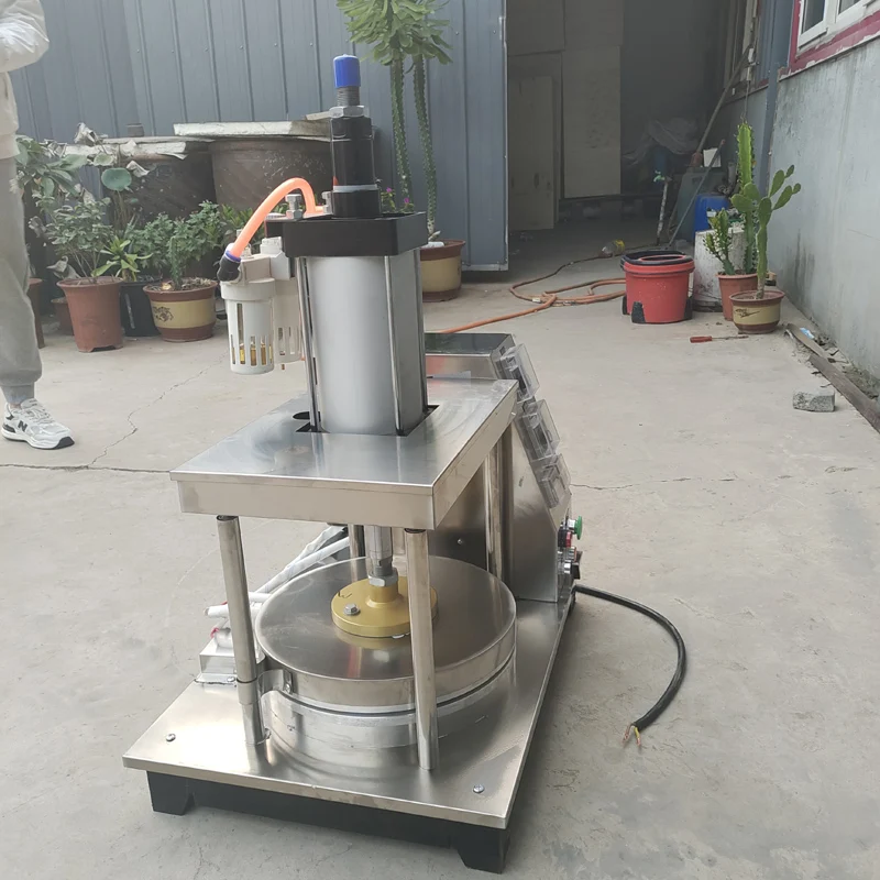 مكبس التورتيلا الكهربائي للبيع ماكينة صنع كعكة الفطائر ماكينة صنع الروتي الذكية ماكينة تشاباتي بلات