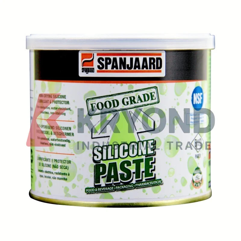 SPANJAARD Silicone Paste 500g Water Resistant Non Melting Lubricant for O Rings Valves Electrical Connectors and Rubber Seals