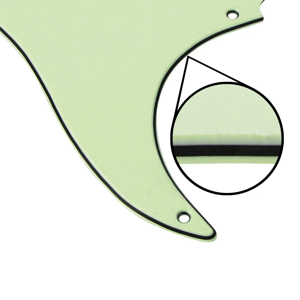 FLEOR Set of Vintage 8 Holes ST Pickguard SSS Guitar Back Plate & Screws for Electric Guitar Parts, 7 Colors Choose