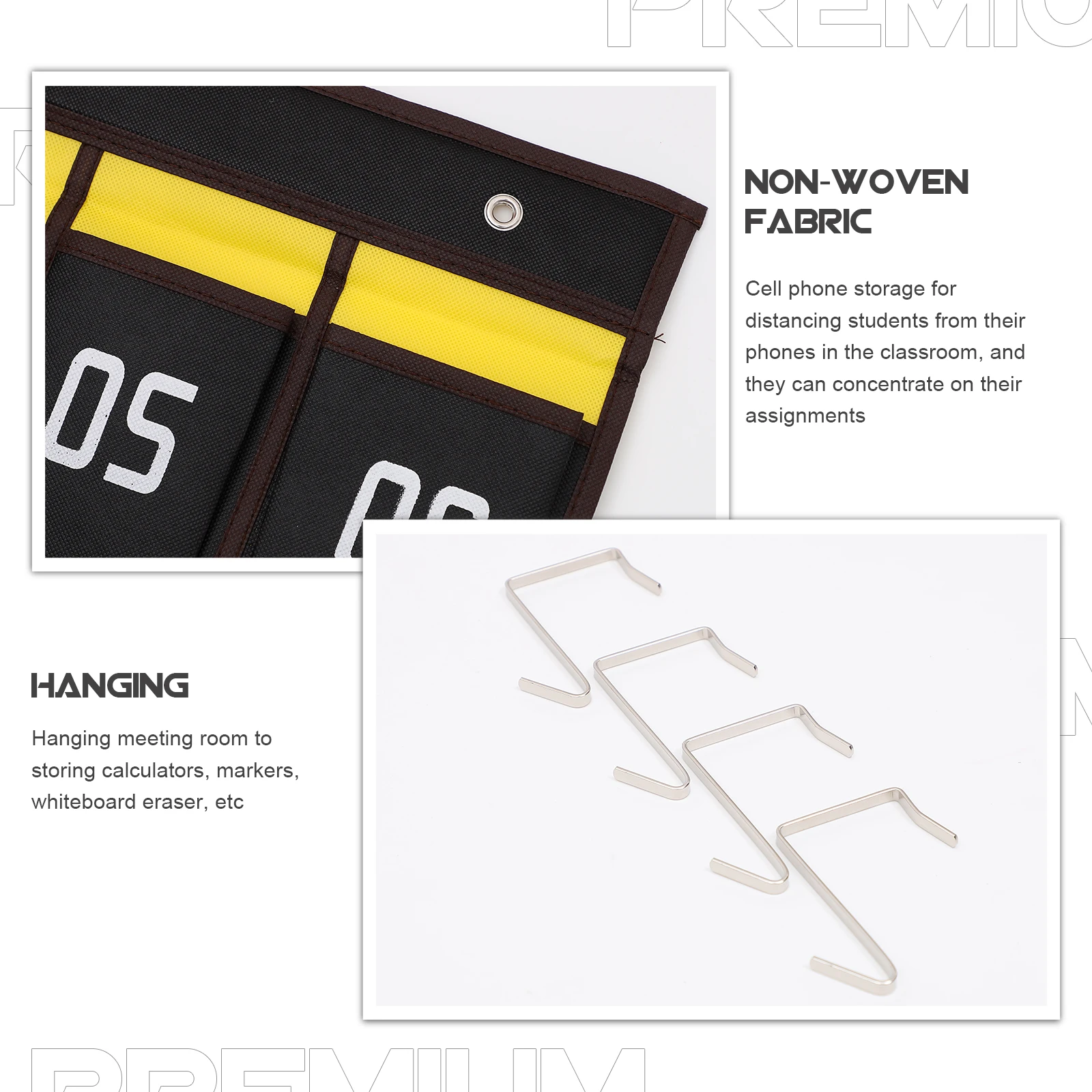 

Numbered Phone Organizer Classroom Pocket Chart For Office School Supplies Cell Phone Storage Bag Hanging Organizer Dorm