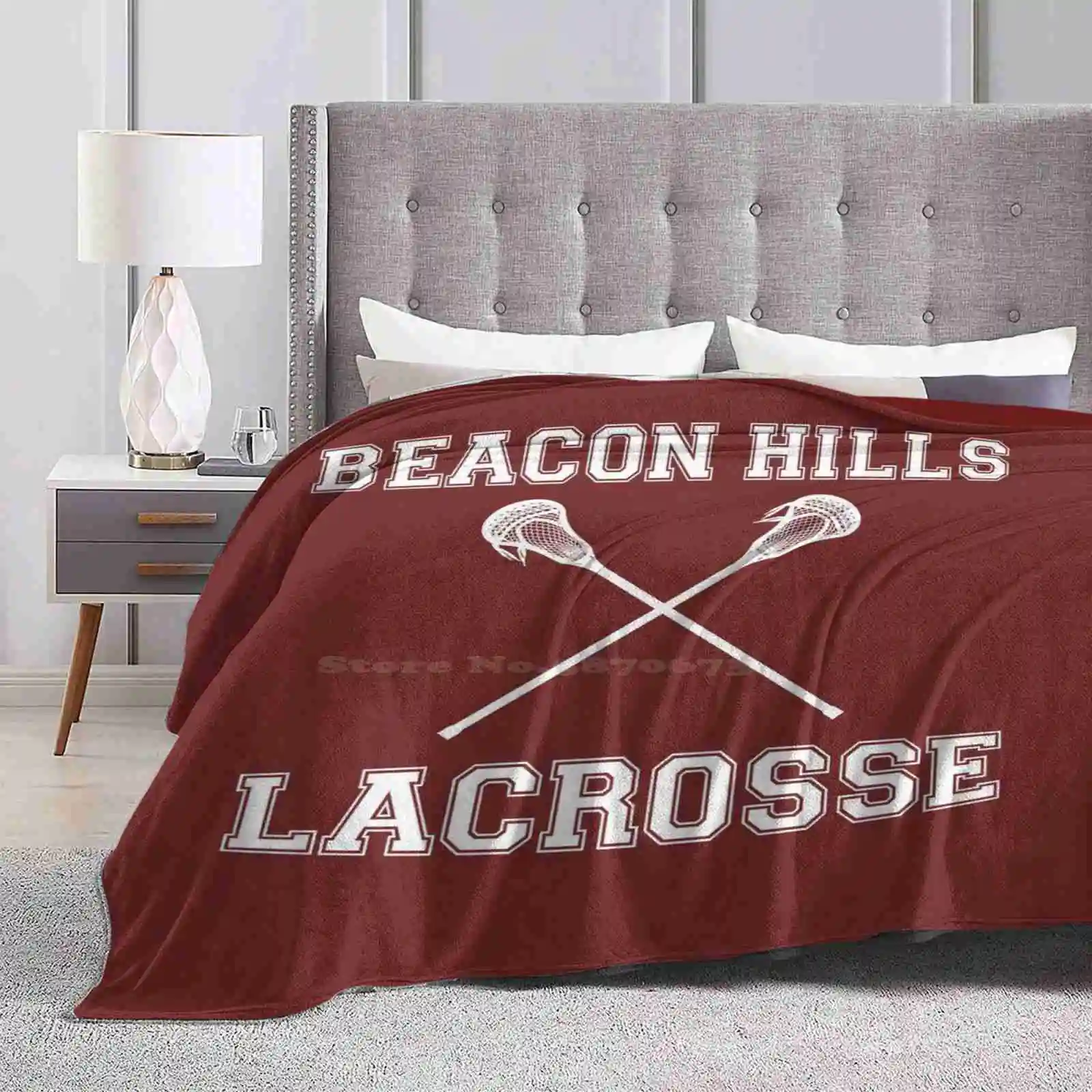 Beacon Hills New Print Novelty Fashion Soft Warm Blanket Mtv Teen Wolf Beacon Hills Coach Fistock Jackson Whittemore Danny