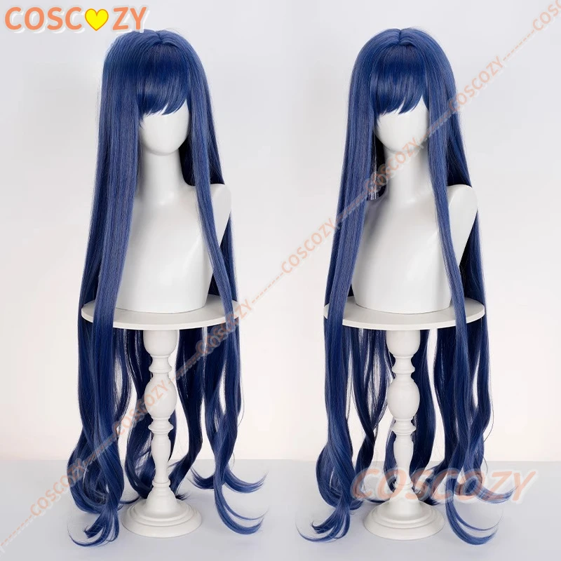 Parrucca cosplay Arcana 105 cm blu misto nero capelli lunghi capelli sintetici + cuffia parrucca gratuita gioco inverso: parrucche cosplay Arcana 1999