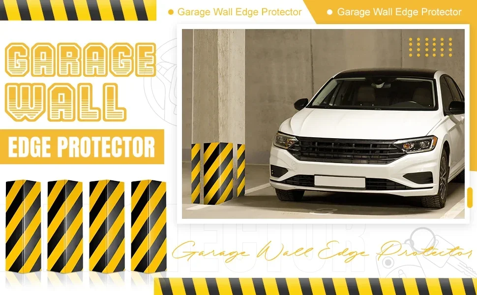 Garage Wandschutz Starker Schaumstoff Eckenschutz Tür Stoßstangenschutz Schaumstoff Wand Eckenschutz Auto Aufkleber Reflektierender Eva Eckenschutz – Detail 1