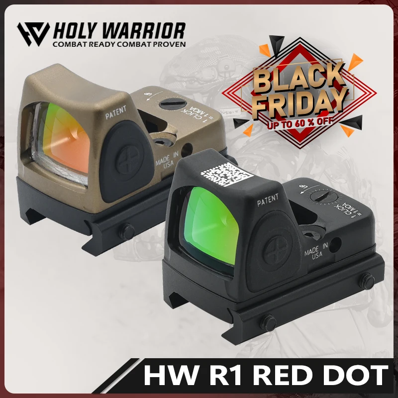 HW  TRLJLCON Casting process Metal HWRMR Red Dot Reflex Sight Scope Collimator Glock Fit 20mm Weaver Rail For Airsoft Hunting