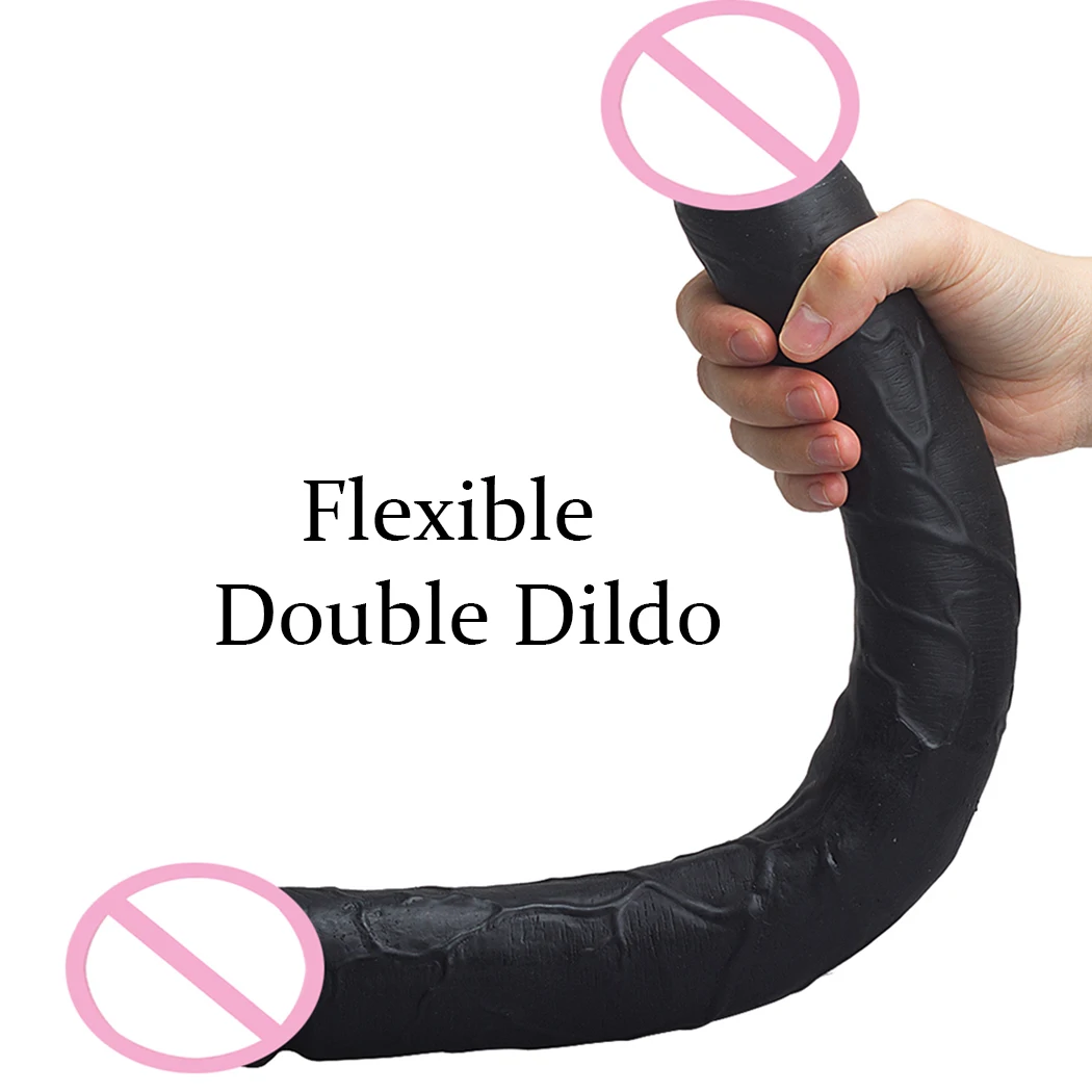 Double Head Dildo Long Realistic Penis Sex Products Phallus Flexible Big Penis for Women Male Masturbator Sex Toys for Lesbian18