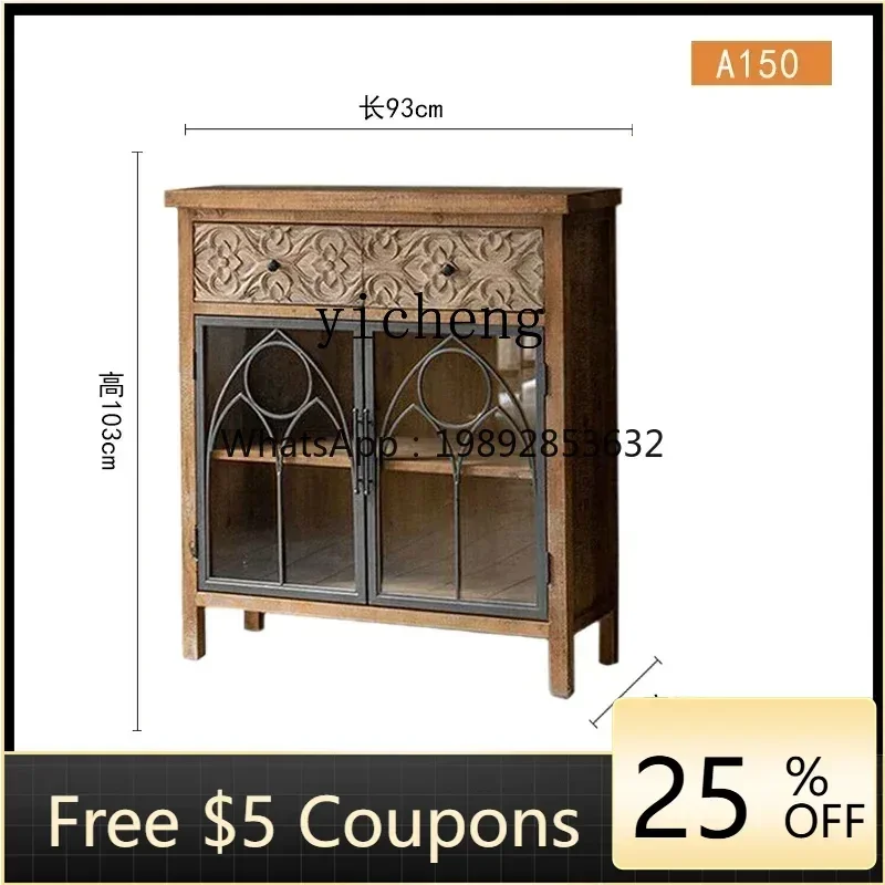 Lemari Kabinet Vintage untuk Pintu Masuk Rumah, Lemari Samping Ruang Tamu/Kamar Tidur, Lemari Sepatu untuk Rumah/Airbnb