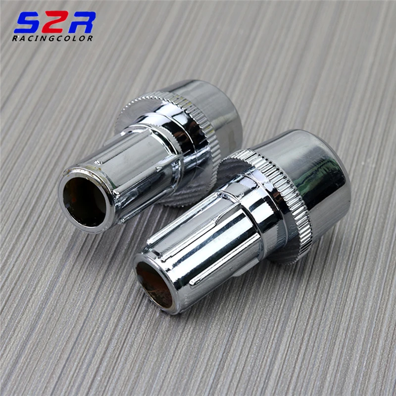 22MM Handlebar Grips Handle Bar Cap End Plugs For YAMAHA Ybr125 Fjr 1300 Xjr1300 XT660 YZ250 WR BWS YZ450F YZF-R1 YZF-R6