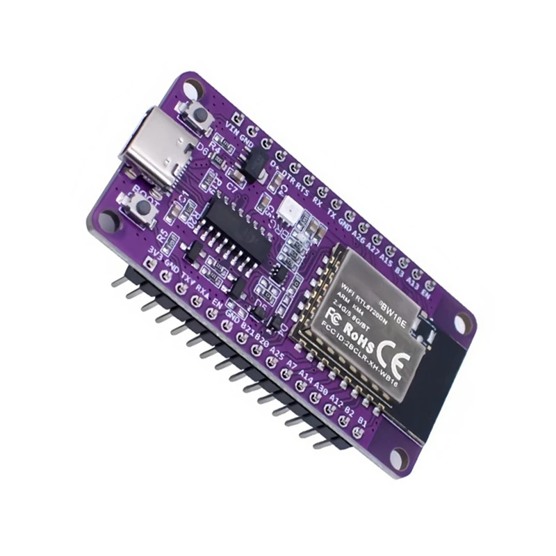 RTL8720DN Dual-Band Wifi Bluetooth BLE โมดูล NICEMCU BW16 Development Board เสาอากาศออนบอร์ด,