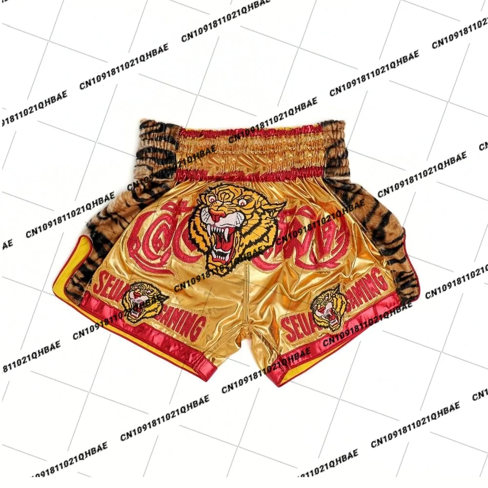 Neue ThaiSmai Muay Thai Shorts "TIGER" Herren Achteckige Cage MMA Trainings- und Fitness-Shorts Atmungsaktive Schnelltrocknende Boxshorts