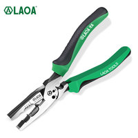 LAOA Cr-V Multifunction Wire Cutter 6 in 1 Pliers 1/1.5/2.5/4mm² Wire Stripper M3/3.5 Nails Cutter and Grip Crimping Pliers