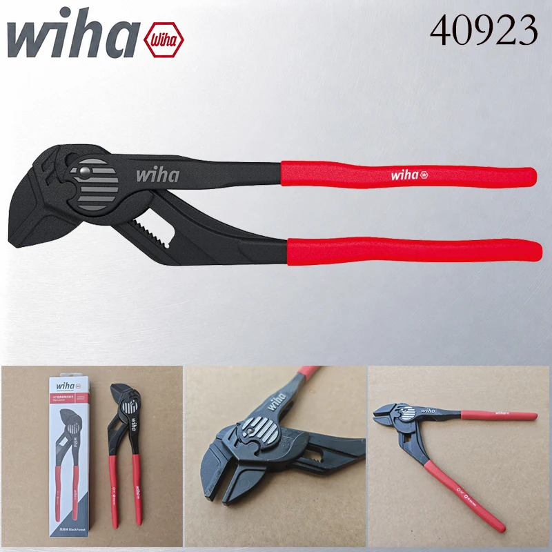 Wiha 40923 10" Adjustable Pliers Wrench Quick Release Water Pump Pliers Professional Plumbing Tool