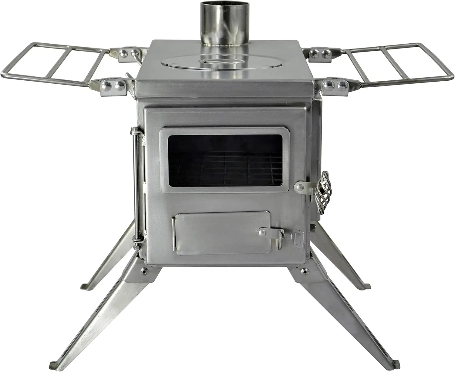 View Medium Tent Stove | Portable Wood Burning Stove for Tents, Shelters, and Camping | 800 Cubic Inch Firebox