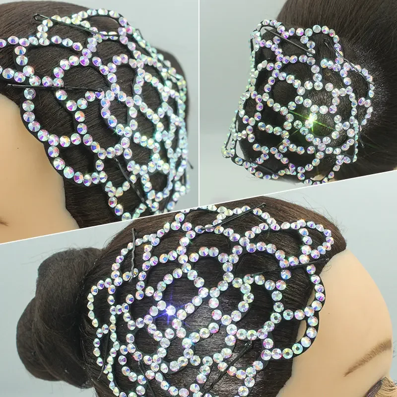 Bauchschmuck, lateinamerikanische Tanzaccessoires, AB-Steine, Kopfschmuck, modernes Tanzen, Gesellschaftstänze, Auftrittsaccessoires, Blumen-Haarspange – Detail 4