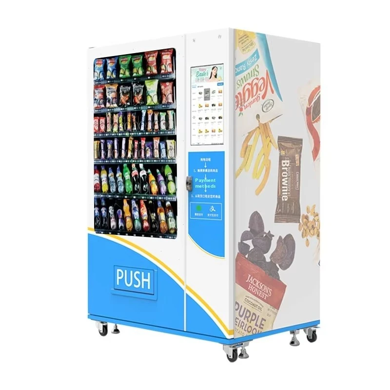 Customized Commercial Smart Snack Dispenser Automatic Food Vending Machine Quiet Operation Comfortable Experience For Customer