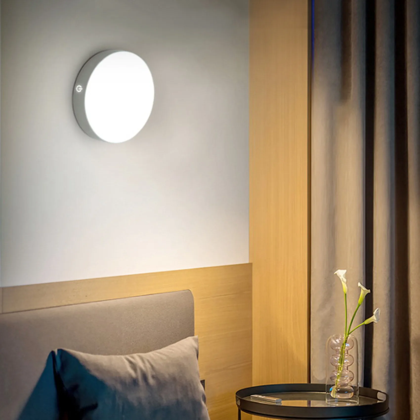 Lampu kontak dapat diredupkan, lampu Sensor LED isi ulang baterai 700MAh bawaan, untuk lemari, konter, dapur, kamar tidur