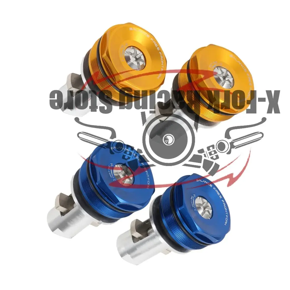 

Preload Front Fork Caps Upper Bolts For SUZUKI GSXR1000R 2017-2023 51189-17K10 Brake Suspension Adjustable Fork Bolts Cover