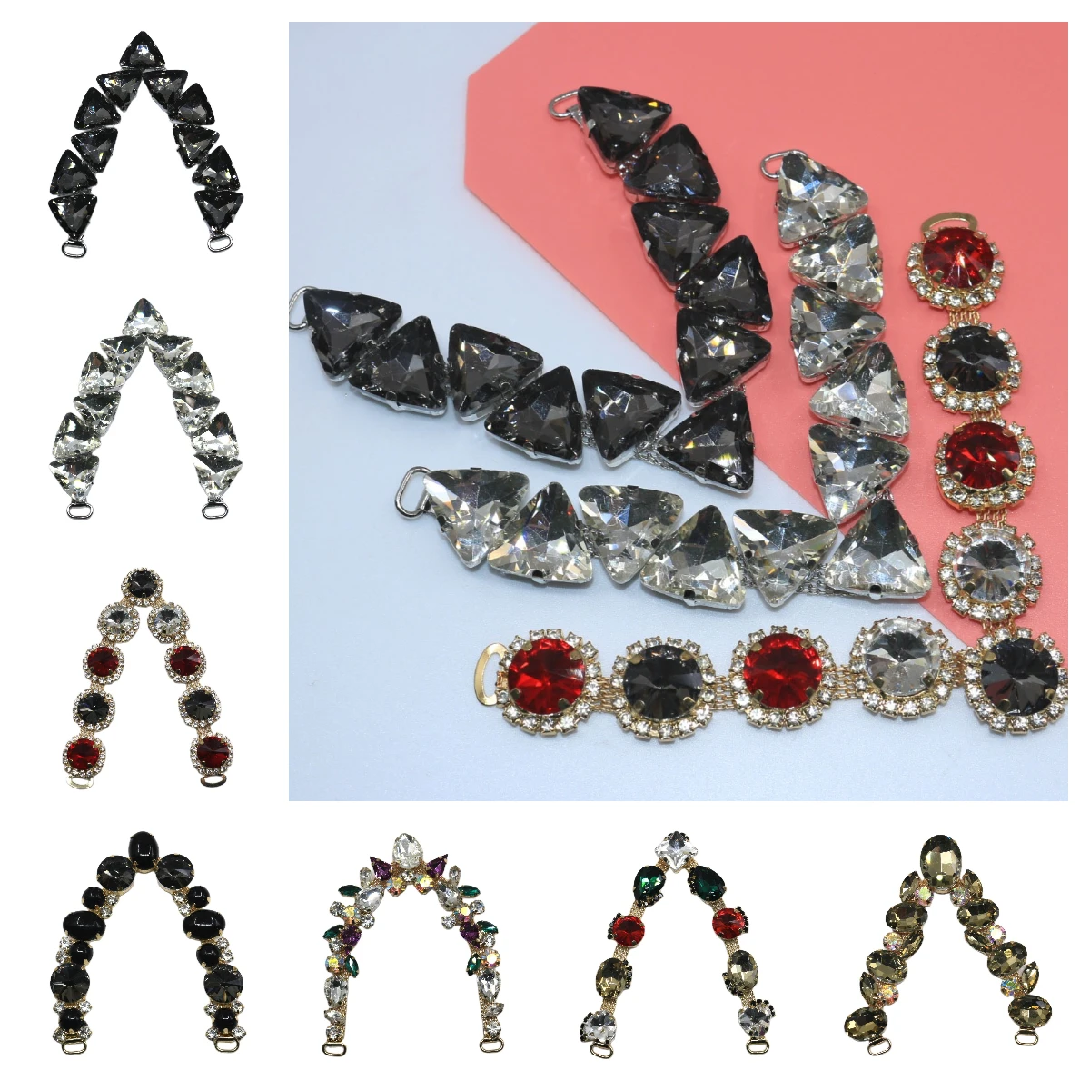 

Хрустальные сандалии-цепочки, соединители для бикини, пряжка для украшения одежды, ручное шитье своими руками, пляжные украшения для ног, новая мода, 2023 г.