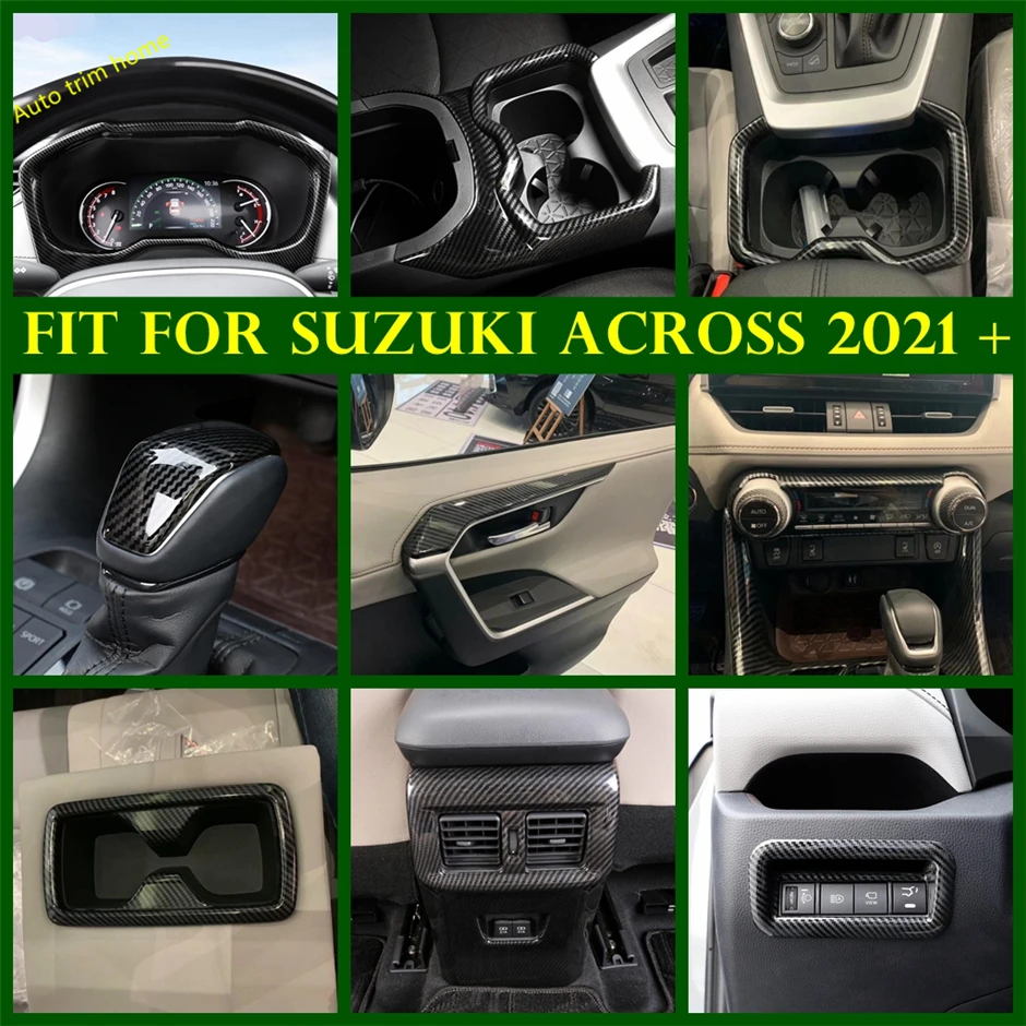 

Gear Box Dashboard Air AC Control Door Handle Panel Cover Trim For Suzuki Across 2021 ABS Carbon Fiber Look Interior Refit Kit