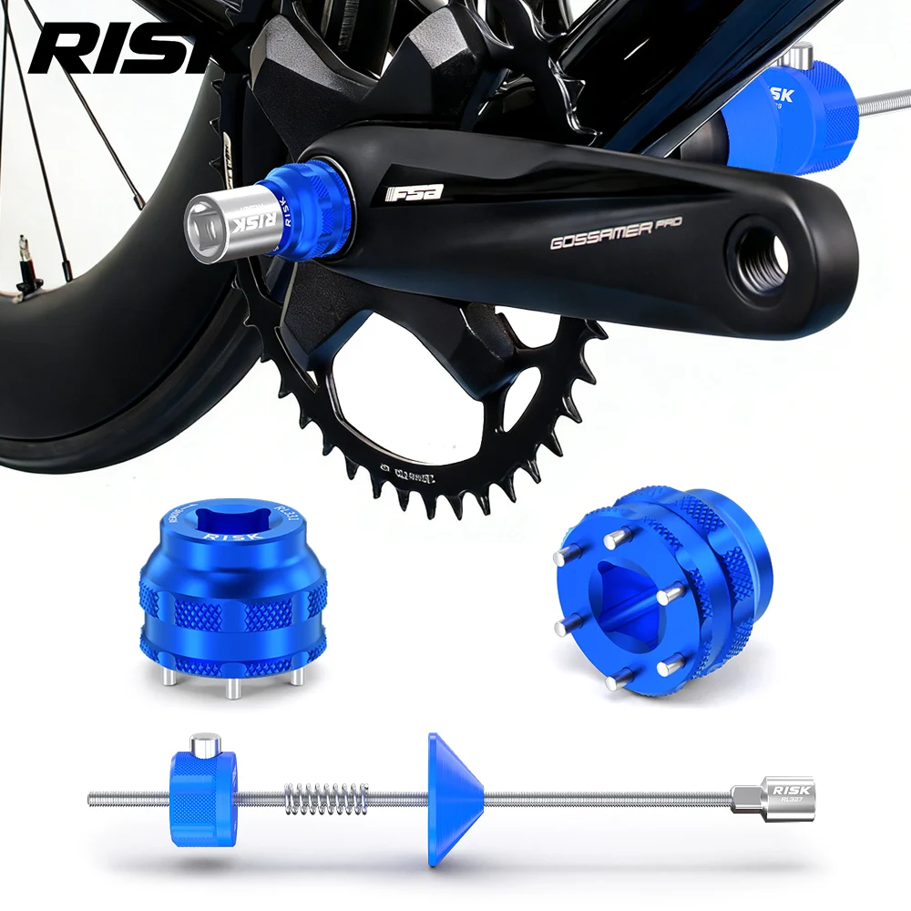 

Bicycle Crank Cover Removal Tool Bike 6-bolts Disc Cover Install Disassembly Sleeve for FSA Gossamer Pro/COMET/GAMMA DRIVE Crank