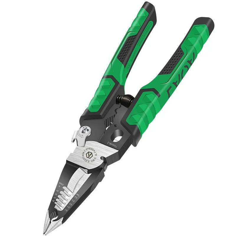 

9 in 1 Electrician Pliers Multifunctional Needle Nose Pliers for Wire Stripping Cable Cutters Terminal Crimping Hand Tools