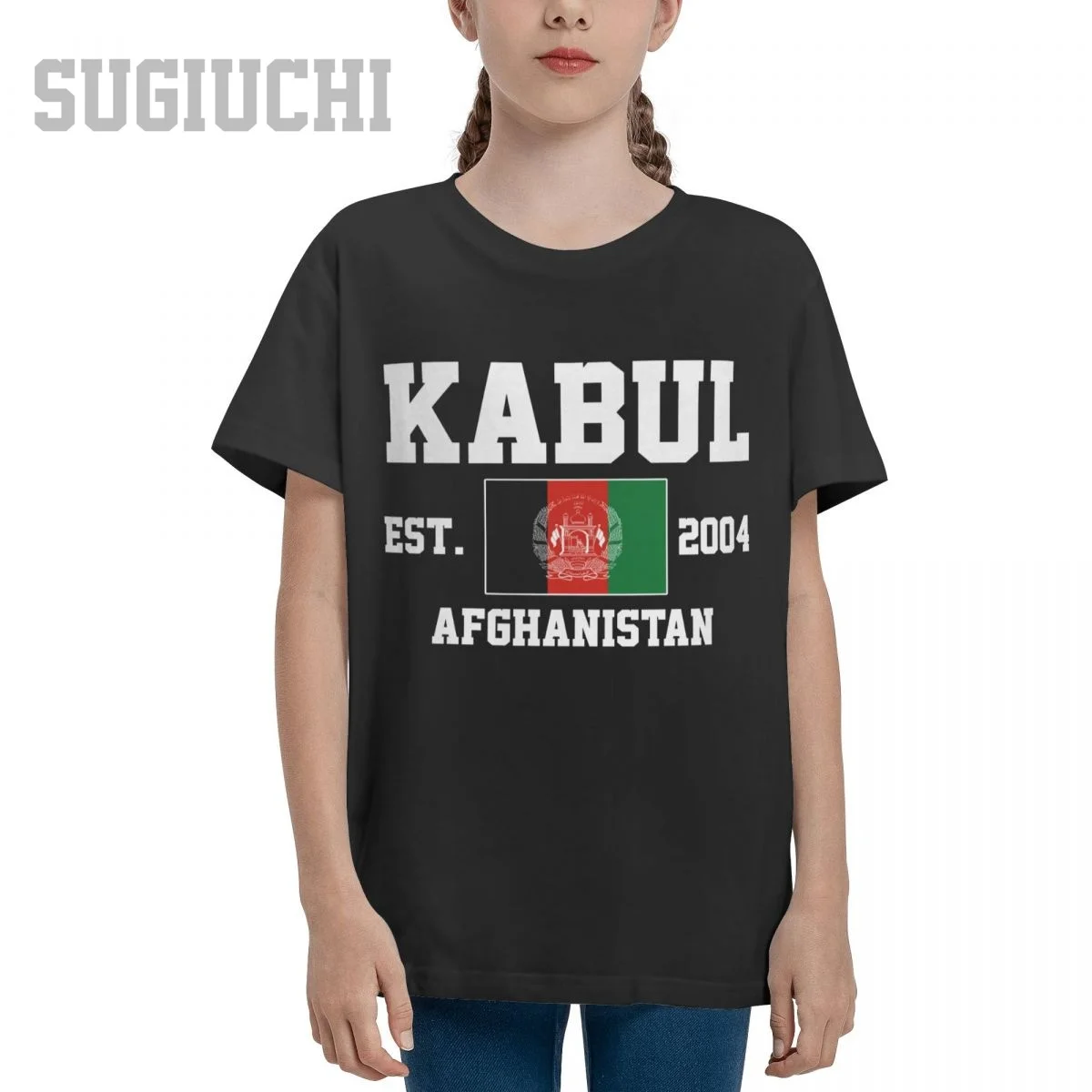 Unisex Youth Boy/Girl Afghanistan EST.2004 Kabul Capital T-shirt Kids tshirt tee 100% Cotton T Shirt o-neck short Children