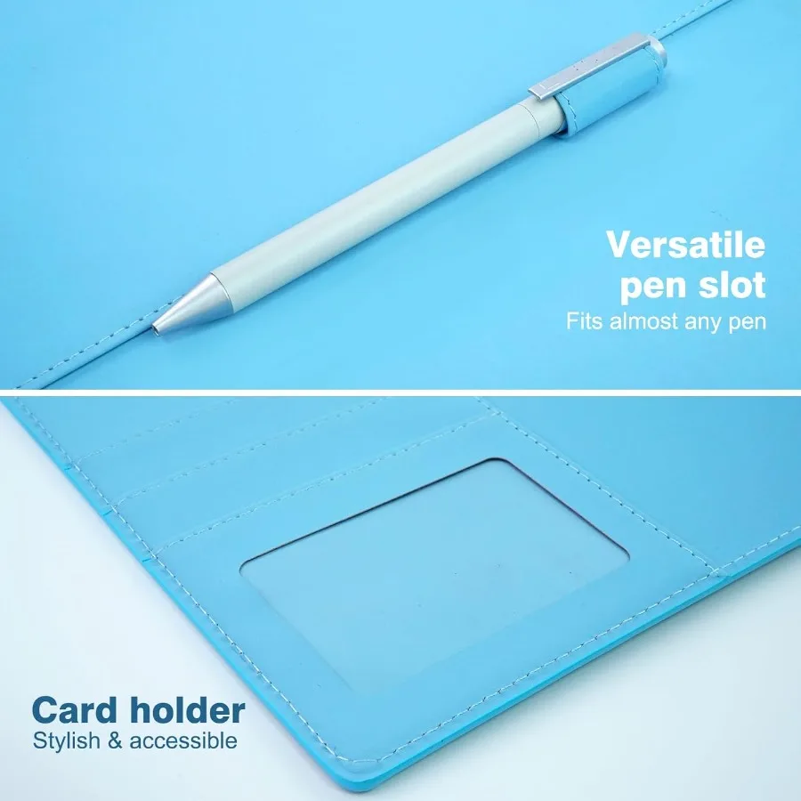 Padfolio Portfolio Binder for n Stylishly Business Folder for Interview Resumes Legal Documents Notepad Not Iluded Faux Leather