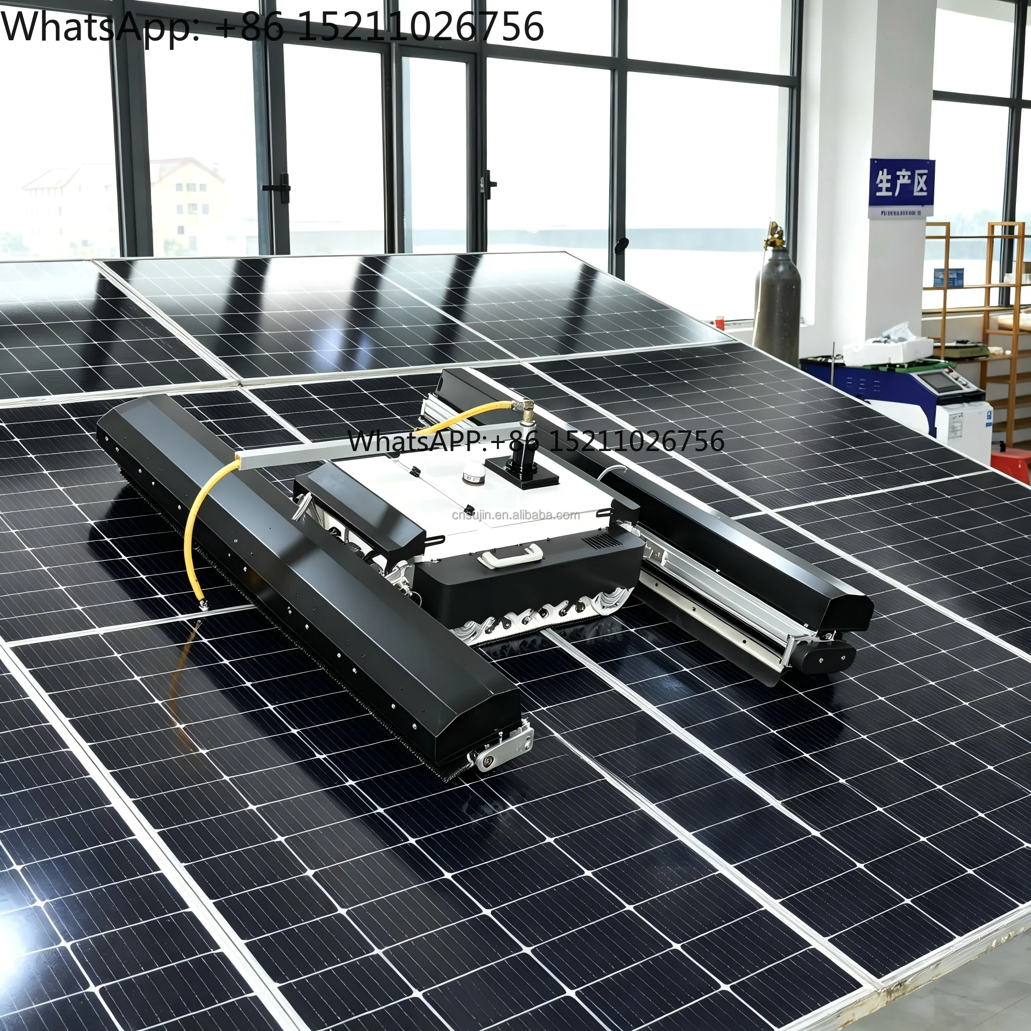 New Fully Automatic Solar Panel Cleaning Robot High-Efficiency Equipment for Solar Panel Maintenance robot solar panel cleaning