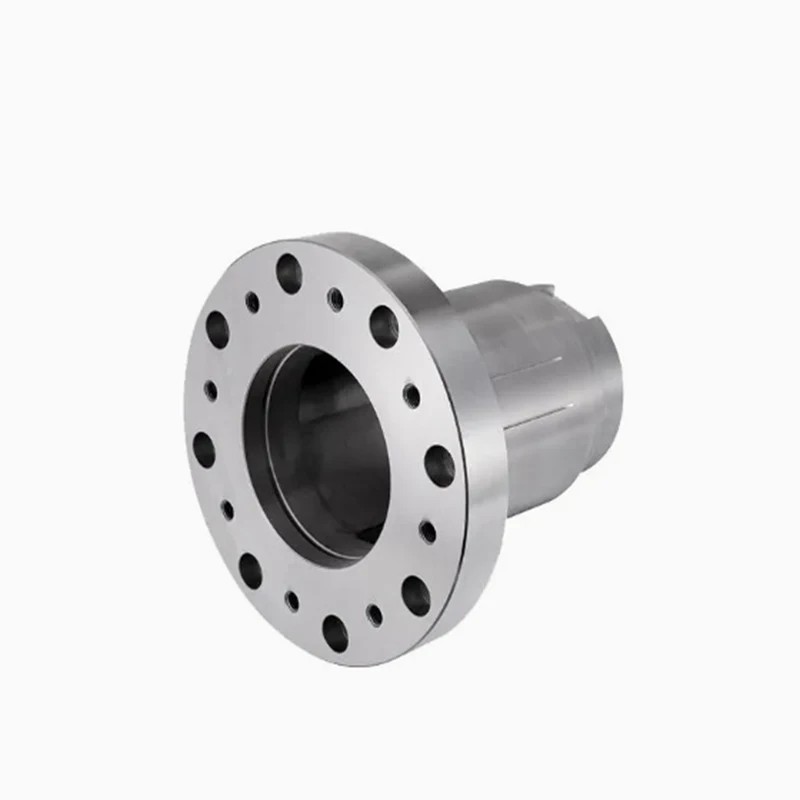 Oem Factory Custom 3 4 5 Axis CNC Precision Parts CNC Machining Services High-precision Flanged Shaft Sleeve with Holes