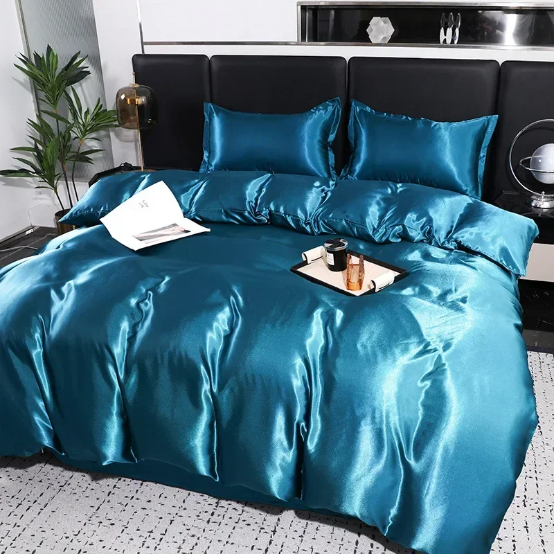 Luxury Bedding Set Duvet Cover with Pillowcase European Style King Queen Size Comfortable Bed Set Bed Covers Linen Sheet