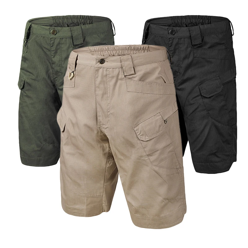 1/2Pcs Fishing Multi-Pocket Shorts Mens Outdoor Work Cargo Pants Summer Tactical Waterproof Quick-dry Lightweight Training Short