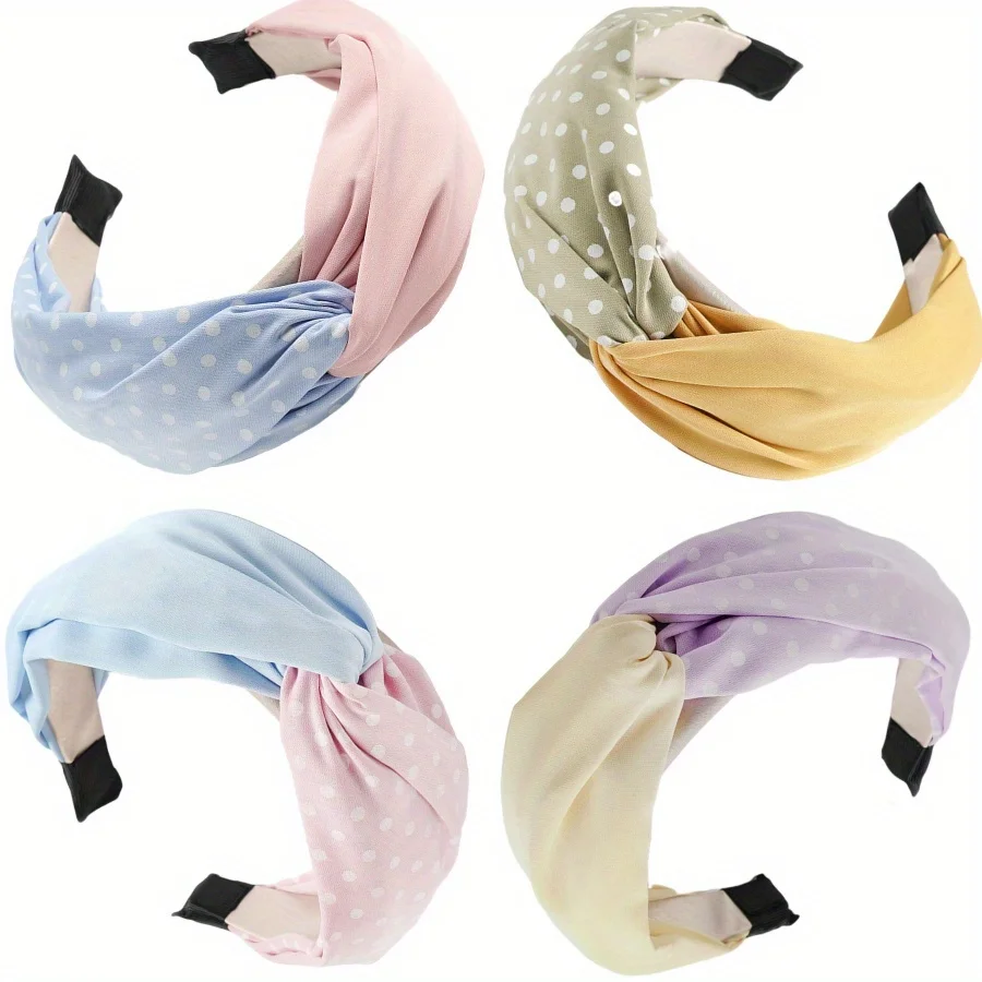 

Dual Tone Cross Headband Chic Sweet Style Elegant Hair Accessories for Women Daily Outings Commute Dating Versatile Wear