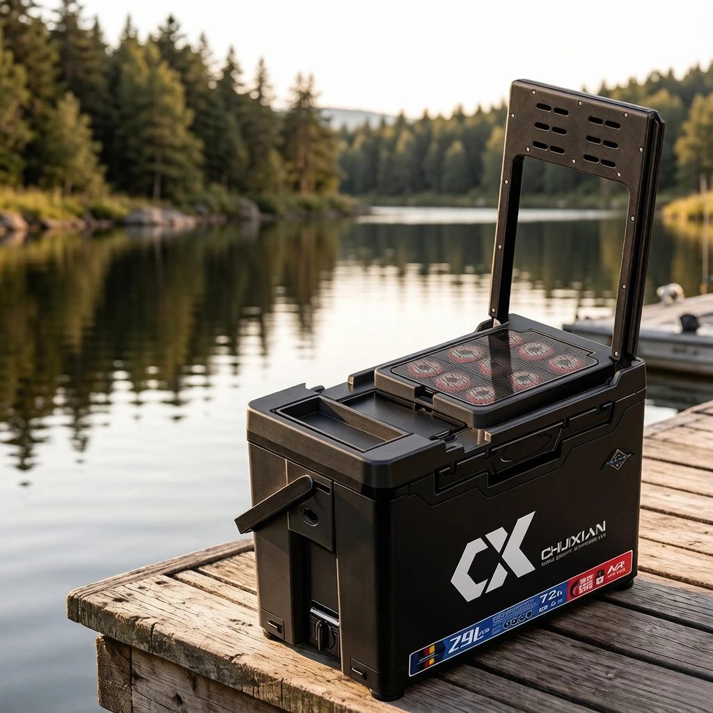 New Fishing Box, Lightweight Ultra-Strong Seat Tackle Box, Upgraded Multifunctional Thickened Cooler, Scratch-Resistant Durable