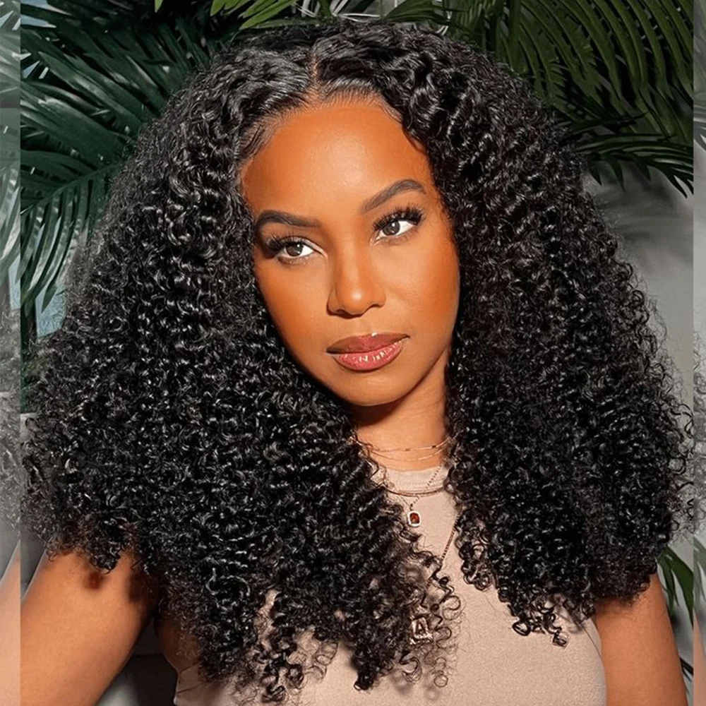 البرازيلي الأفرو غريب مجعد الشعر ريمي نسج على شكل شعر إنسان حزم اللون الطبيعي يمكن طلب 1/3/4 حزم 4C وصلات شعر مجعد #4