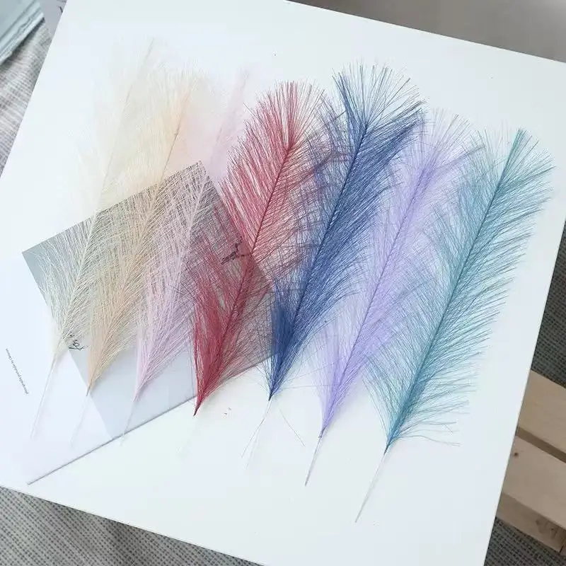 5/10/20 قطعة رقيق Pampas العشب بوهو ديكور زهرة اصطناعية نبات صناعي القصب مقلد حفل زفاف ديكور المنزل 42 سنتيمتر