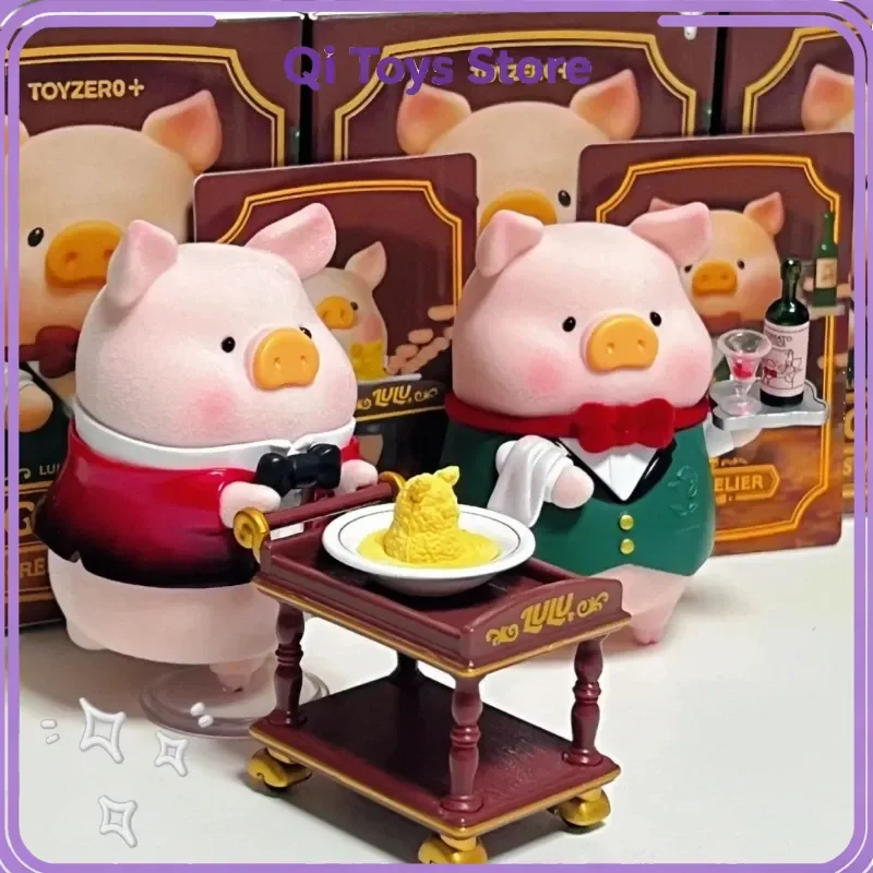 

Genuine Lulu The Piggy Pigchelin Restaurant Series Blind Box Cute Lulu Pig Mystery Box Toys Collect Anime Action Figure Toy Gift