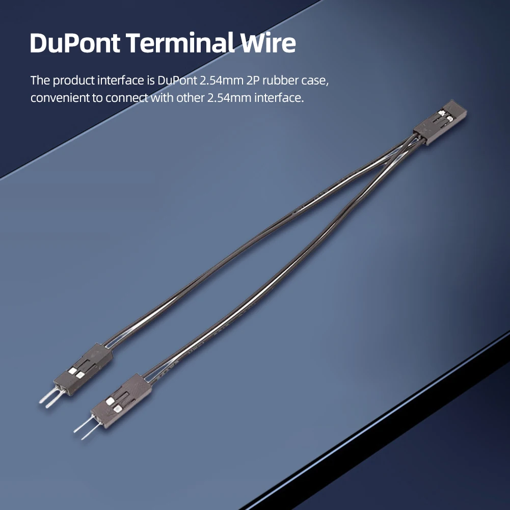 1 To 2 Double Adapter Cable 2.54mm 1 Female To 2 Male Jumper Splitter 2 Pins for PC Motherboard Power SW/Reset HDD Hard Drive